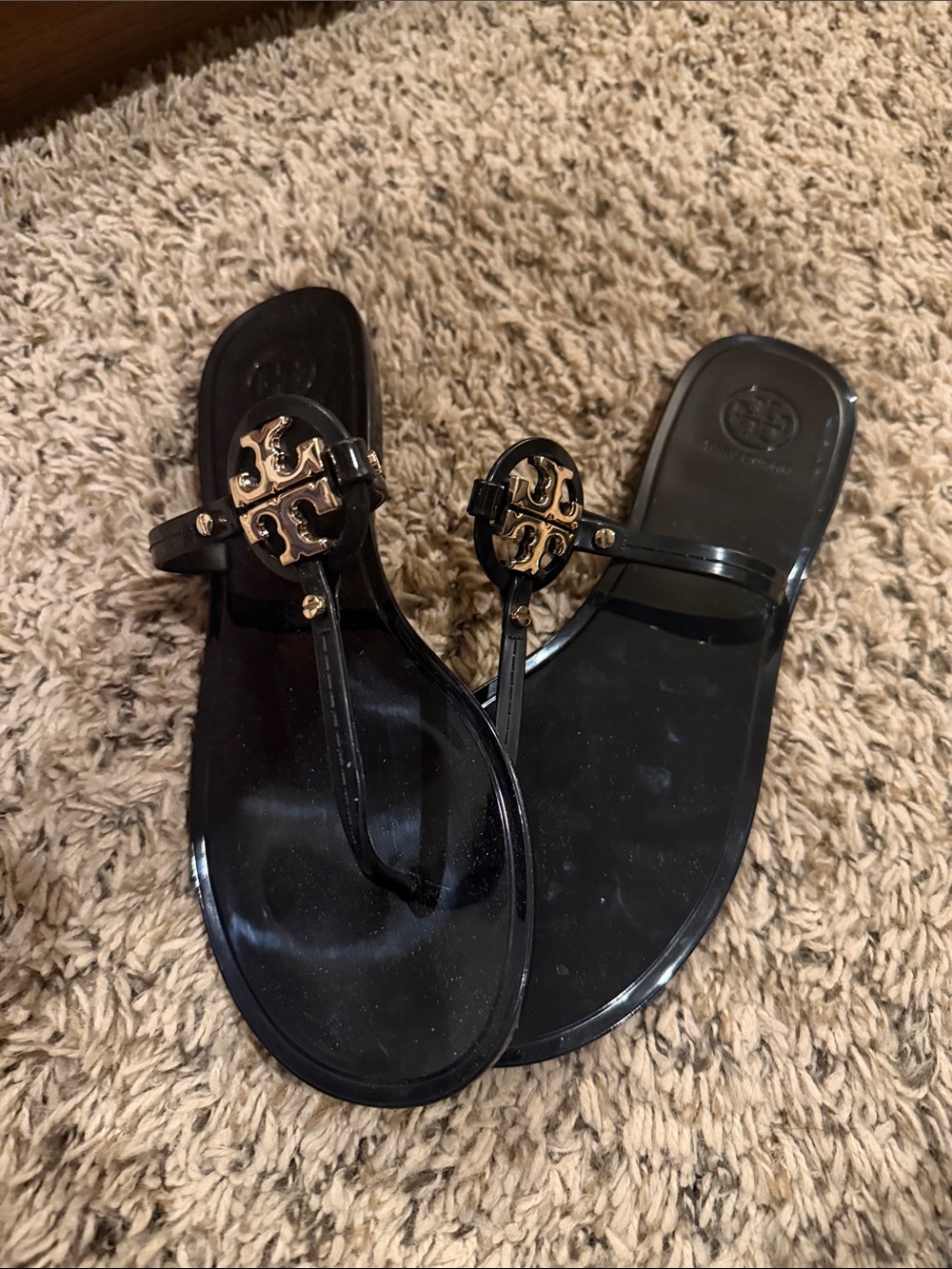 Tory Burch Black mini Miller Jelly Sandals